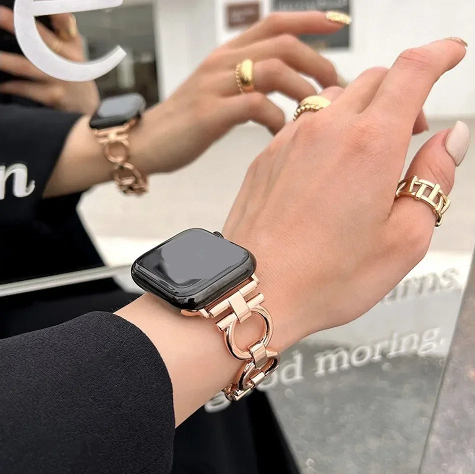 Ersatzarmband für Apple Watch für Damen in Roségold