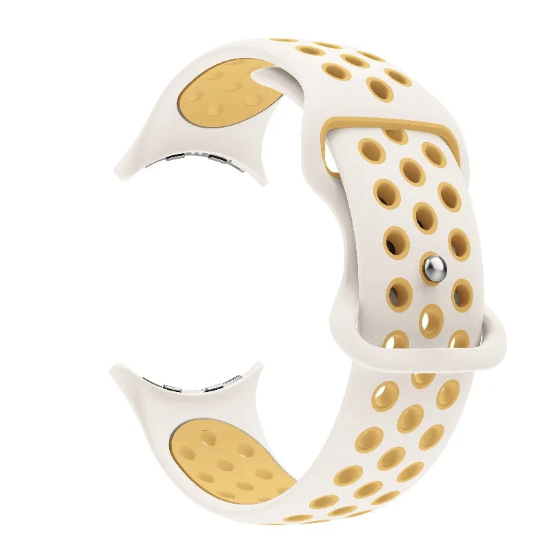 Ersatzarmband für Google Pixel Watch 1, 2, 3, 4 41mm 45mm weiß gelb