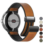 Ersatzarmband für Google Pixel Watch 1, 2, 3, 4, 41 mm, 45 mm, aus braunem Leder 