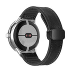 Ersatzarmband für Google Pixel Watch aus schwarzem Leder