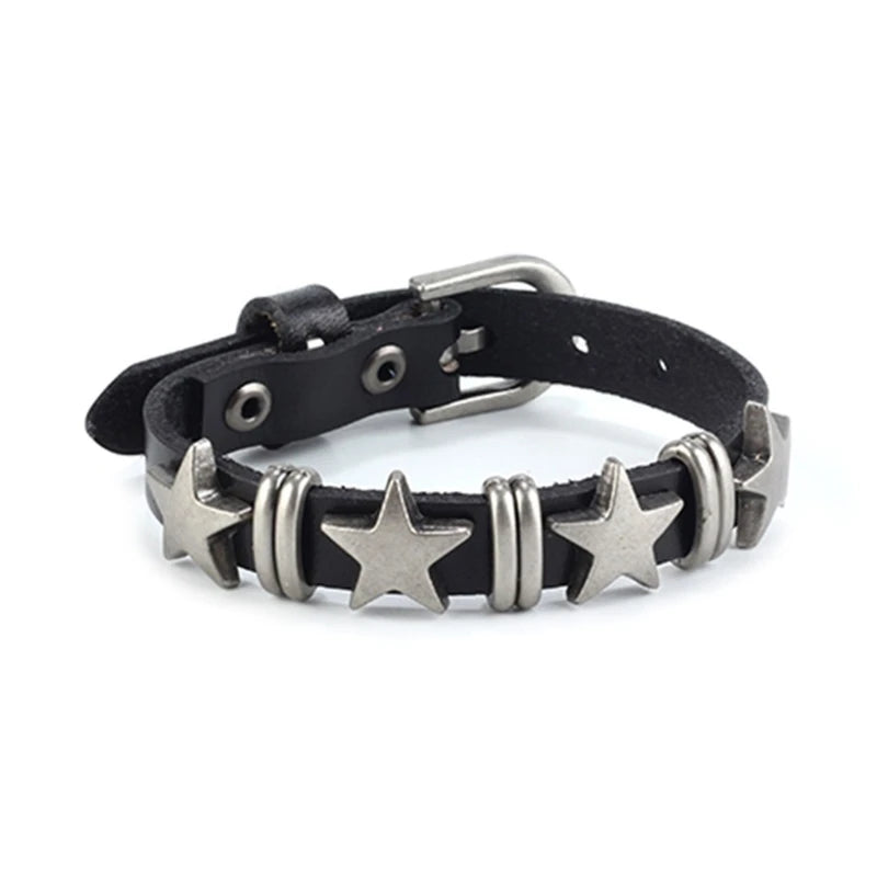 Vintage-Stil Armband mit schwarzen Sternen