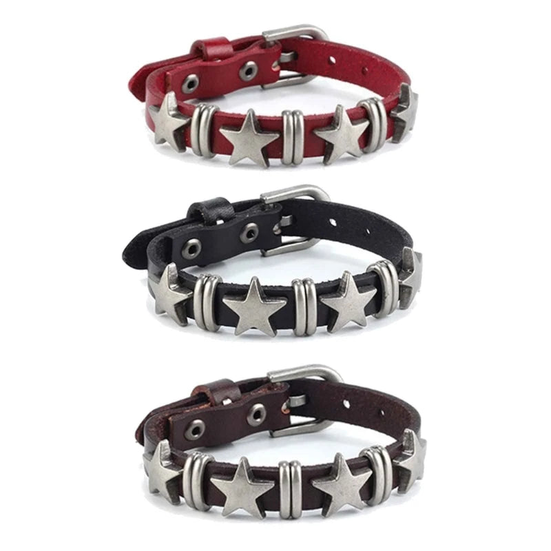 Vintage-Stil Armband mit roten Sternen