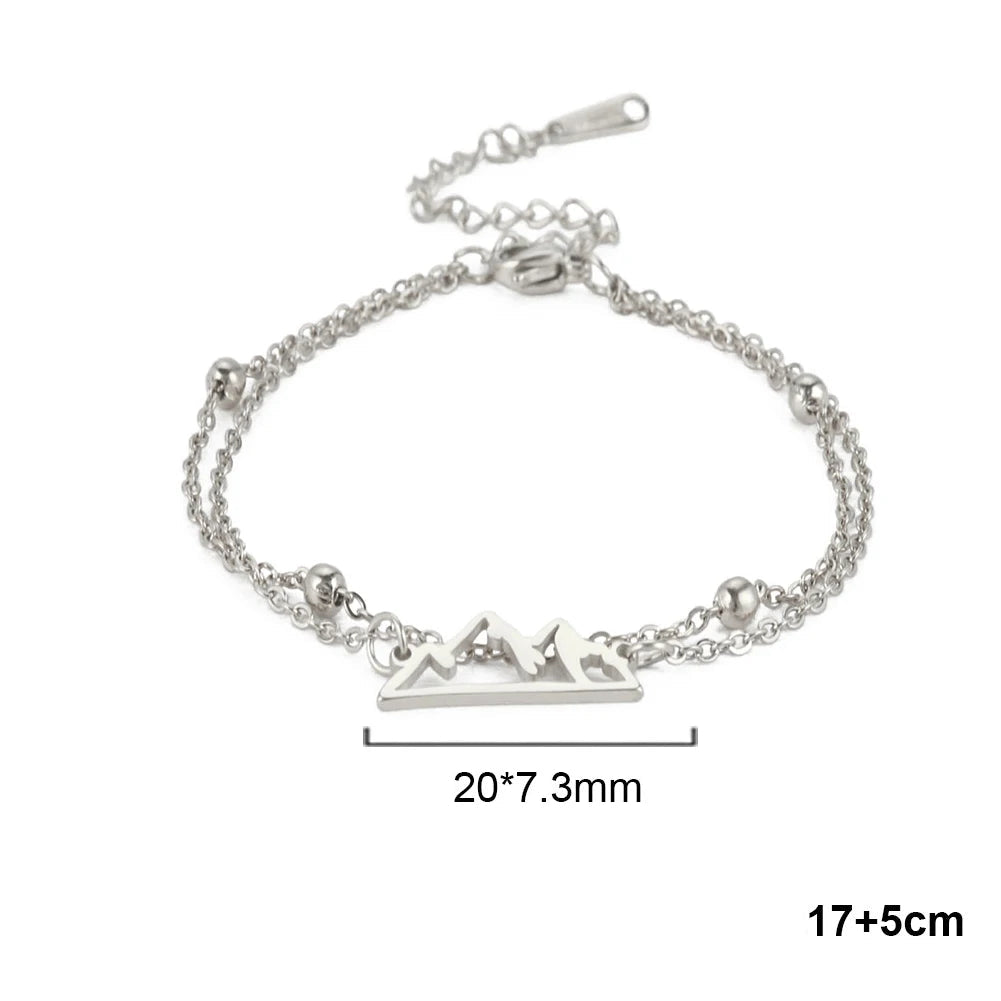 Doppelarmband mit Berganhänger