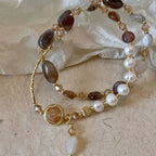 Doppeltes Perlenarmband