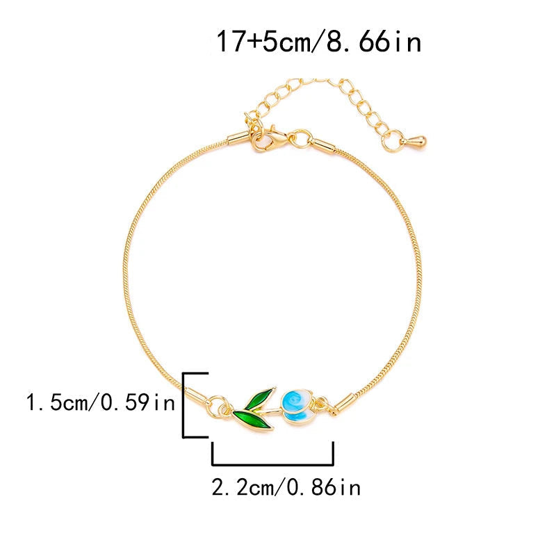 Elegantes Armband Tulpenblume