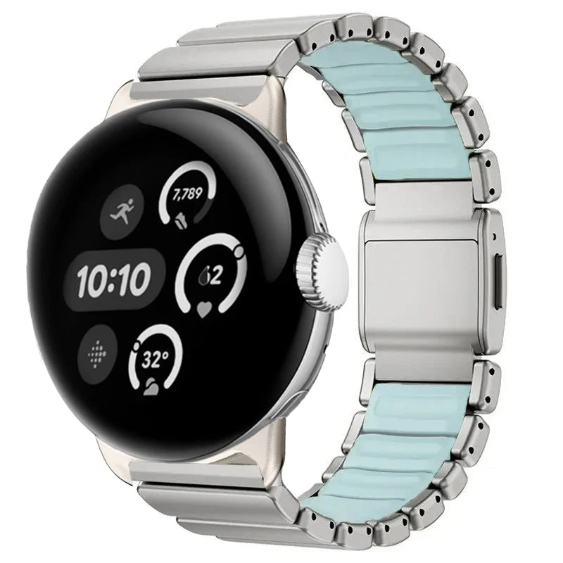 Edelstahlarmband für Google Pixel Watch 3, 4, 45mm 