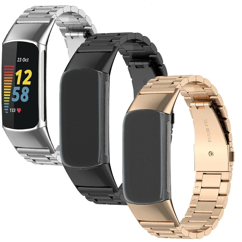 Edelstahlarmband für Fitbit Charge 5, Charge 6 Uhr