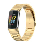 Edelstahlarmband für Fitbit Charge 5, Charge 6 Uhr in Gold