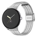 Edelstahl-Armband für Google Pixel Watch 1 & 2 Smartwatch, silberfarben