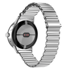 Silbergraues Edelstahlarmband für Smartwatch Google Pixel Watch 1 & 2 