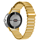 Goldfarbenes Edelstahlarmband für Smartwatch Google Pixel Watch 1 & 2