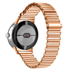 Roségoldfarbenes Edelstahlarmband für Smartwatch Google Pixel Watch 1 & 2