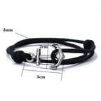 Armband aus Kordel mit Anker