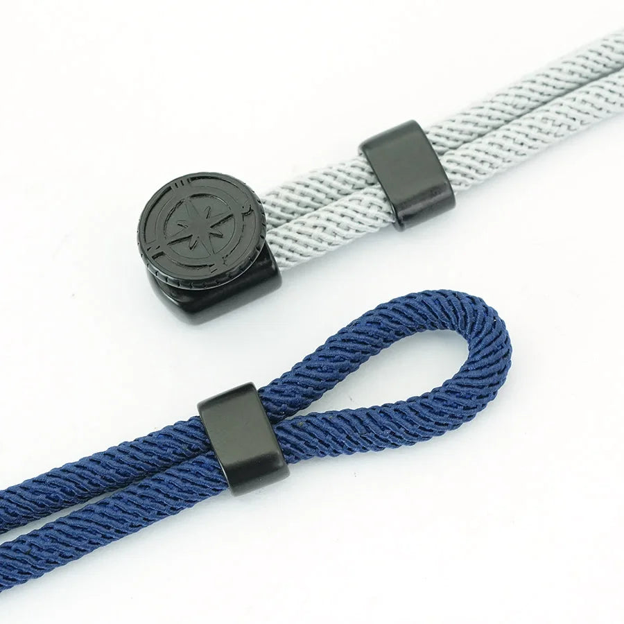 Seilarmband mit schwarzem Kompass Windrose