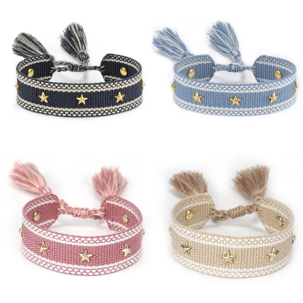 Seilarmband mit Sternen für Herren oder Damen