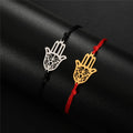 Seilarmband mit arabischer Fatima-Hand in Gold