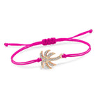 Strass Palmier Kordelarmband 