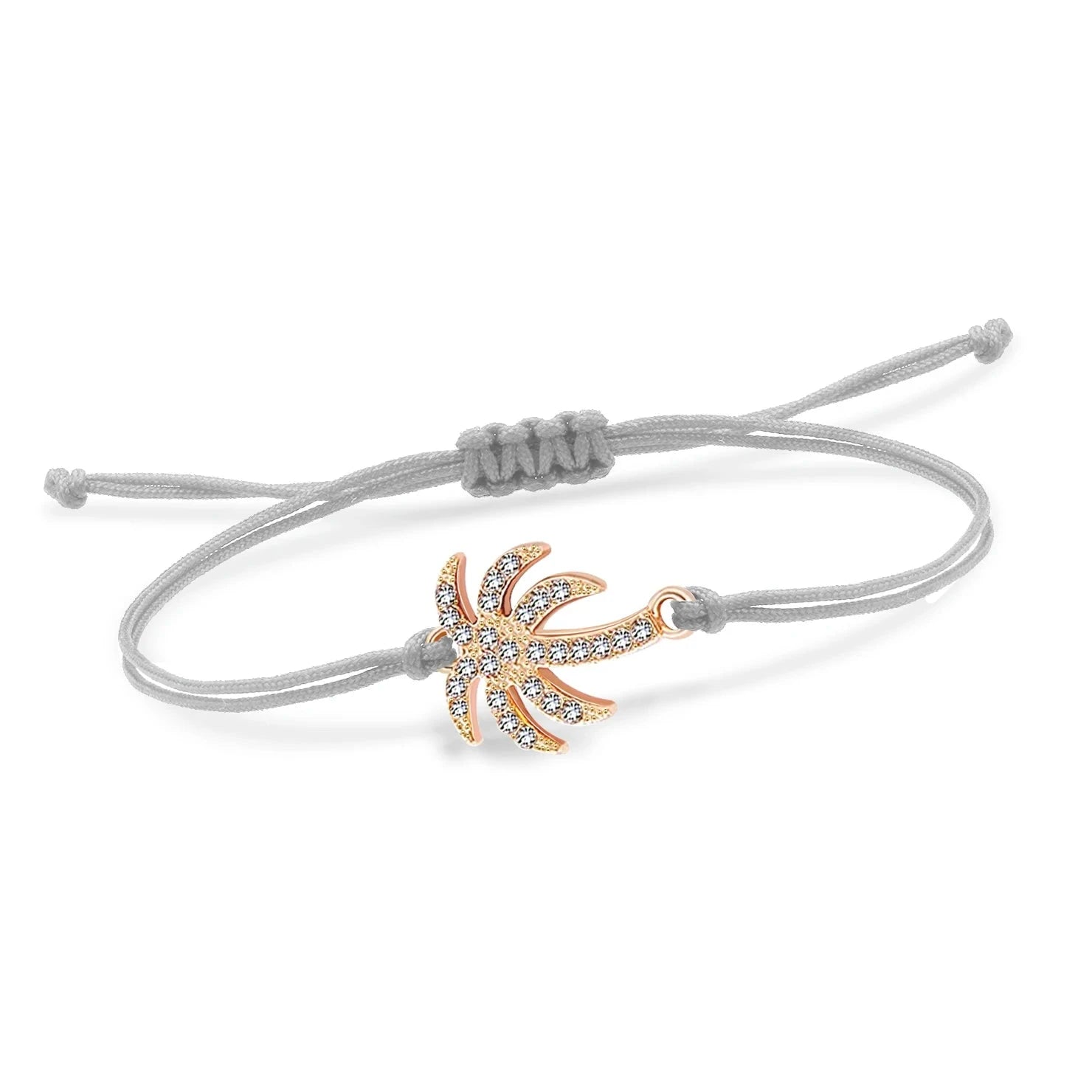 Strass Palmier Kordelarmband 