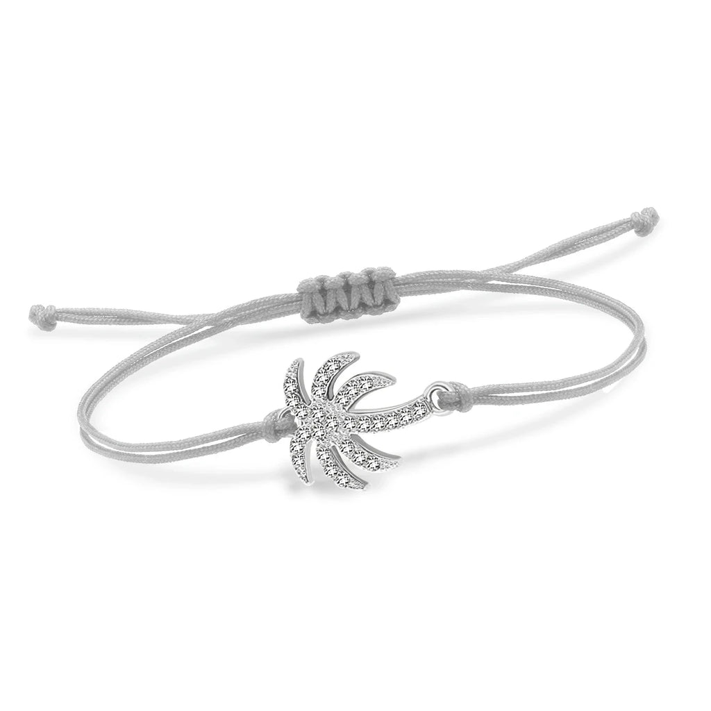 Strass Palmier Kordelarmband 
