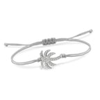 Strass Palmier Kordelarmband 