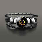 Armband aus goldenem arabischem muslimischem Allah-Leder