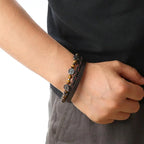 Lederarmband Lebensbaum Perlen Herren