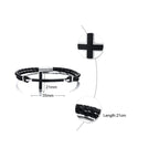 Lederarmband mit christlichem Kreuz