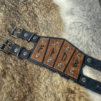 Wikinger-Armband keltische Runen braun