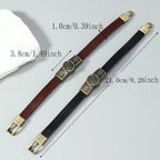 Yin Yang Lederarmband