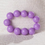 Buntperlenarmband für Damen violett