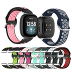 Silikonarmband für Fitbit Versa 3, Versa 4, Sense 1 und Sense 2 Uhr 