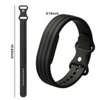 Silikonarmband für die Google Fitbit Air Uhr in Schwarz