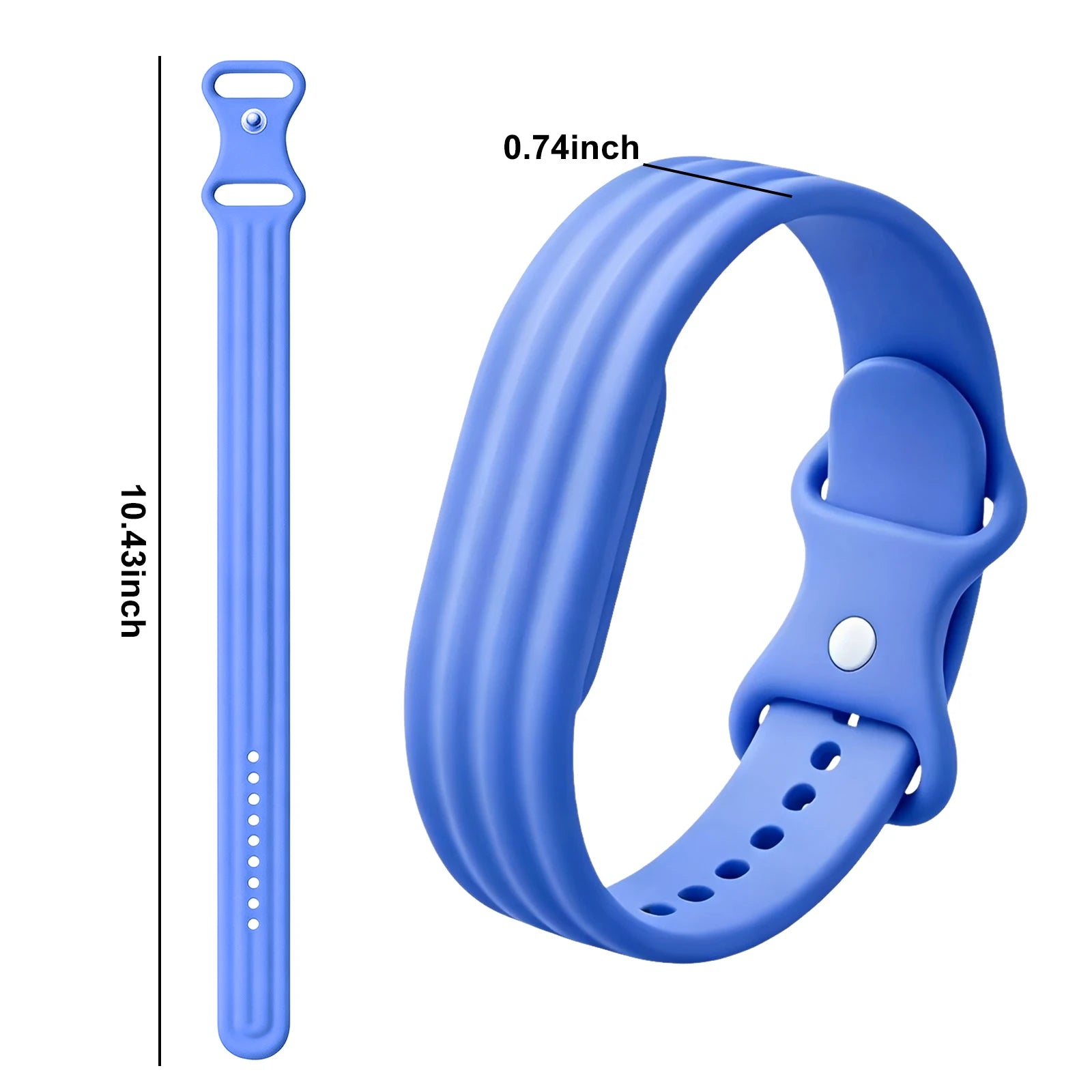 Silikonarmband für die Google Fitbit Air Uhr in Blau