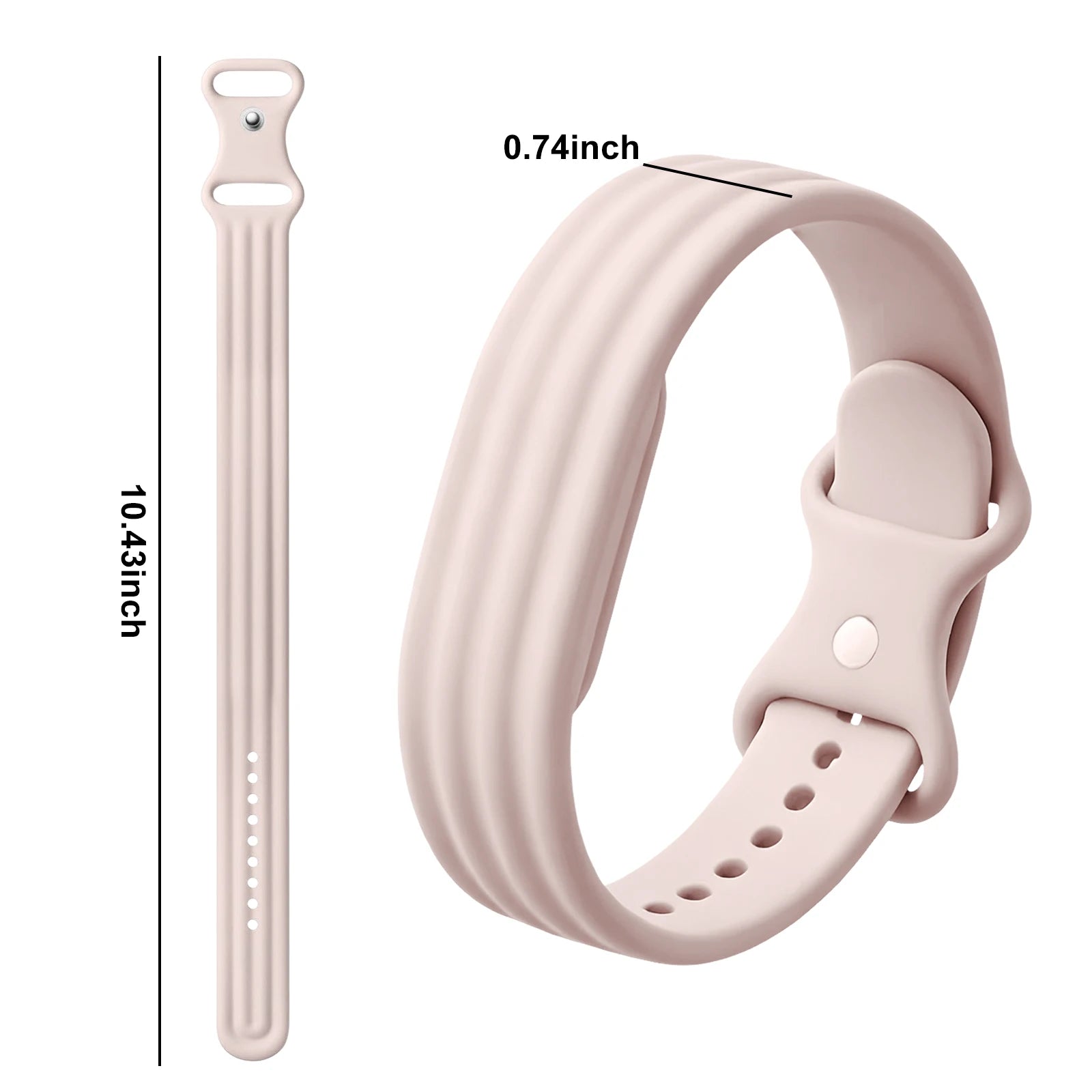 Silikonarmband für die Google Fitbit Air Uhr in Rosa