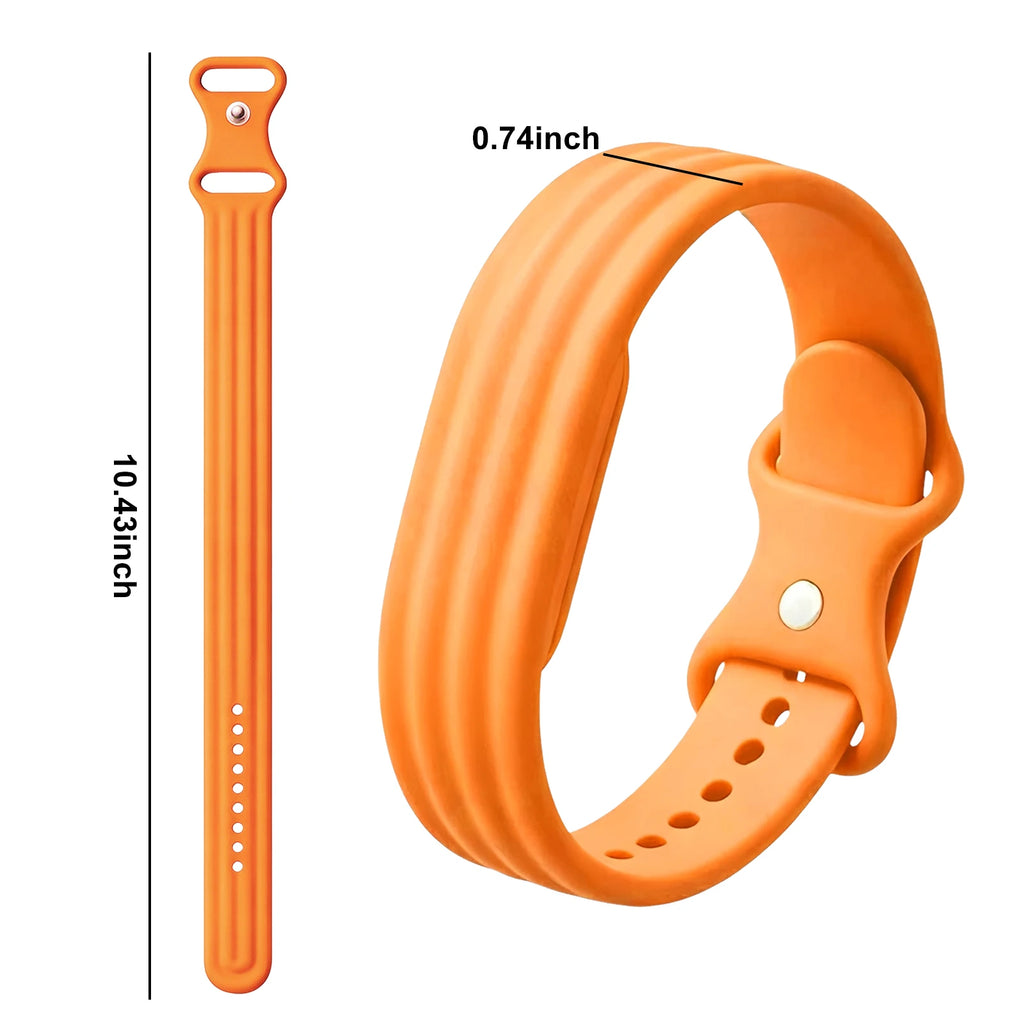 Silikonarmband für die Google Fitbit Air Uhr in Orange