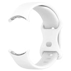 Silikonarmband Smartwatch Google Pixel Watch 1 & 2 weiß