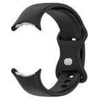 Silikonarmband Smartwatch Google Pixel Watch 1 & 2 schwarz