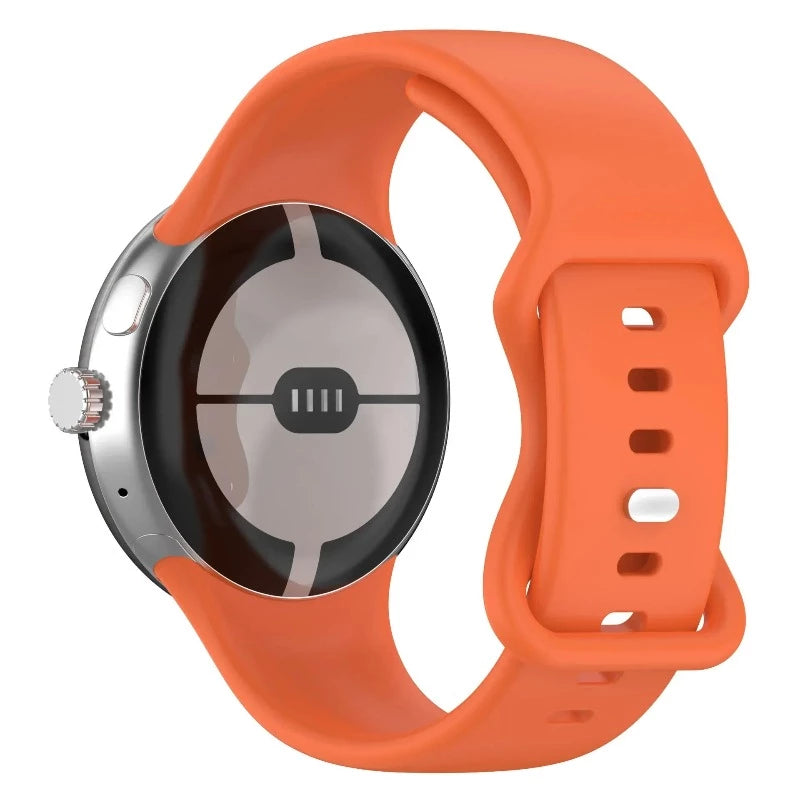 Silikonarmband Smartwatch Google Pixel Watch 1 & 2 orange