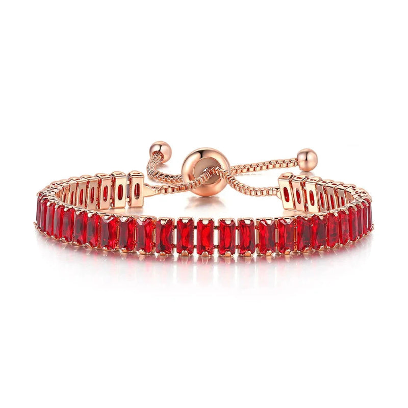 Armband aus farbigem Zirkon, Geburtsstein