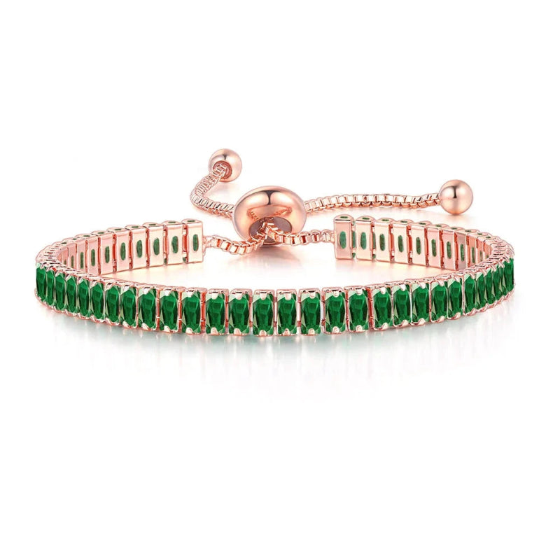 Armband aus farbigem Zirkon, Geburtsstein