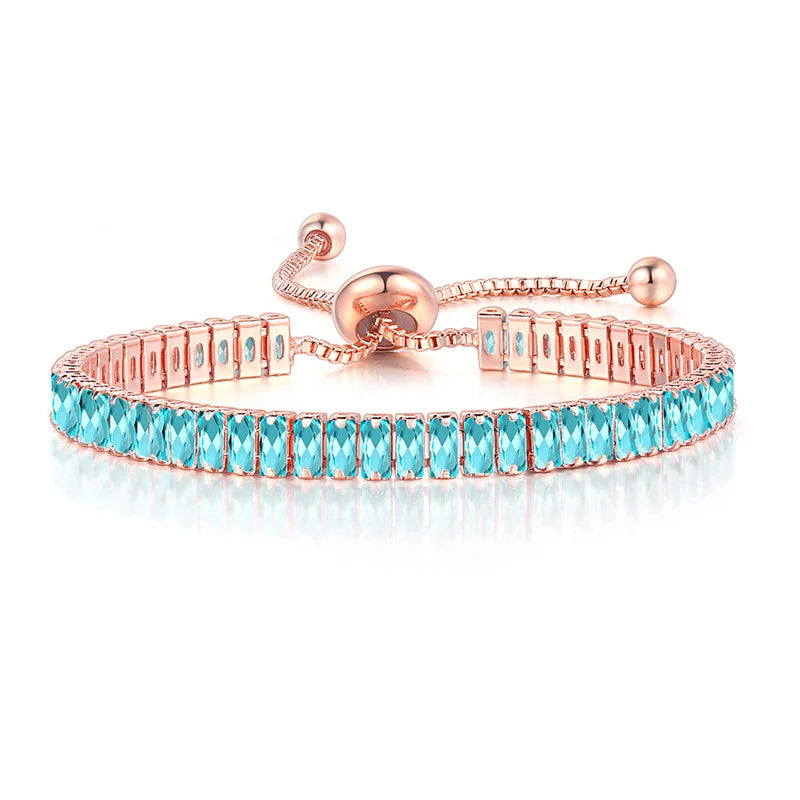 Armband aus farbigem Zirkon, Geburtsstein
