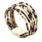 Ethnisches mehrreihiges Leopardenarmband 2
