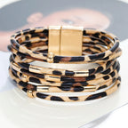 Ethnisches mehrreihiges Leopardenarmband 2