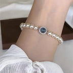 Elegantes Perlen-Gourmette-Armband