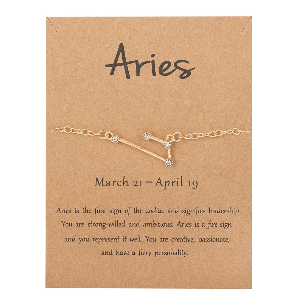Armband Damen Sternzeichen 12 Sternbilder Widder