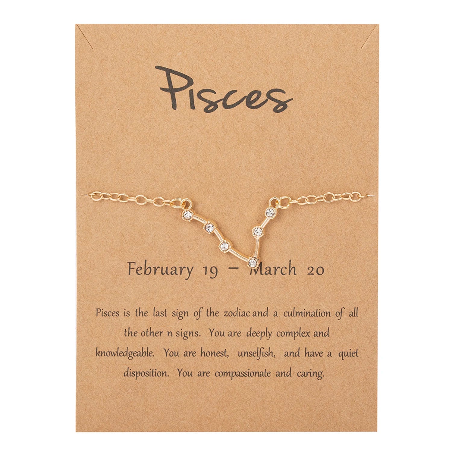 Armband Damen Sternzeichen 12 Sternbilder Fische