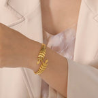Armband Lorbeerblatt gold