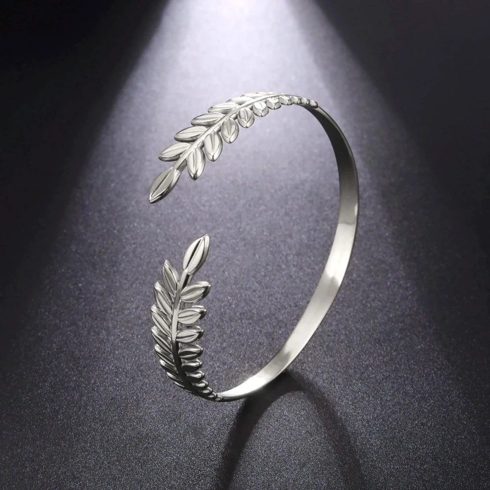 Armband Lorbeerblatt Silber