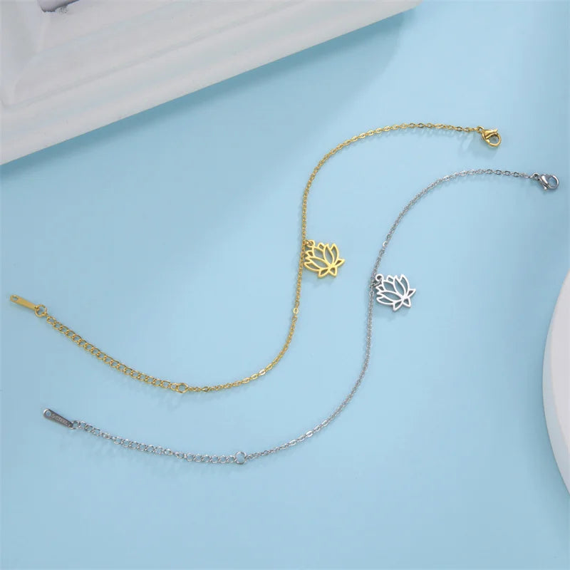 Feines Lotusblüten-Armband 