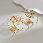 Armband mit blauem Palmblatt